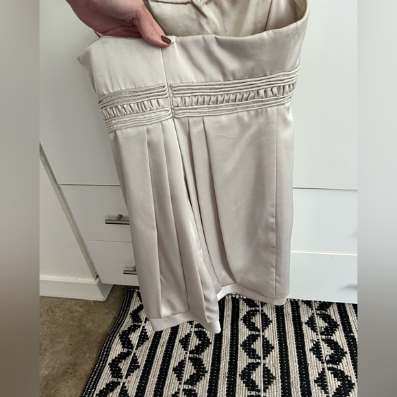 BCBGMaxAzria: VINTAGE Champagne Babydoll Mini Dress - Picture 4 of 6